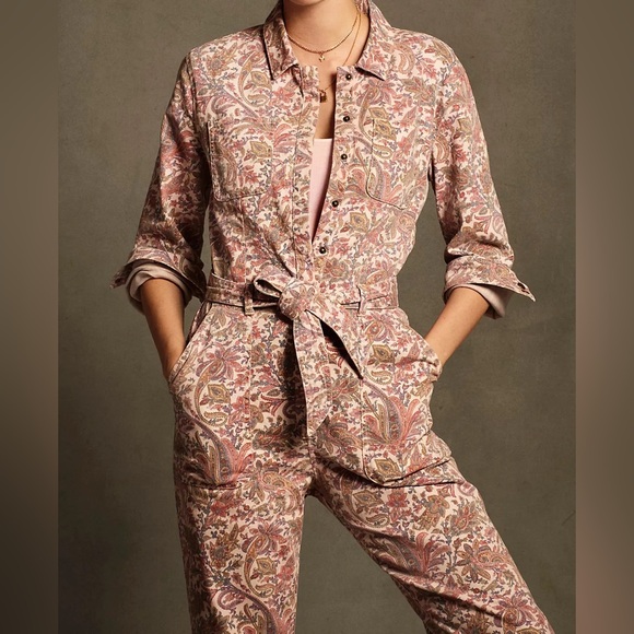 Anthropologie Paisley Jumpsuit